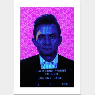 Johnny Cash Mugshot Posters and Art